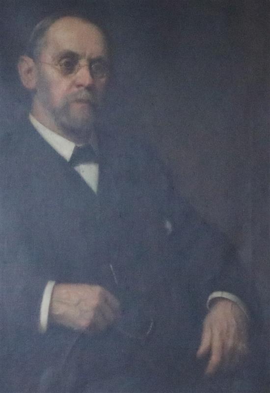 Robert Edward Morrison (1852-1925) Portrait of William Henry Nicholson (b.1837) 40 x 30in.